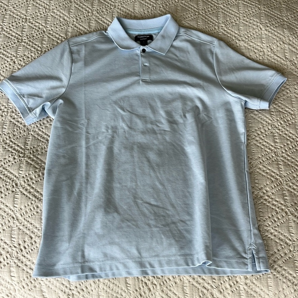 Never worn size large light blue tech smart polo. Nordstrom brand
